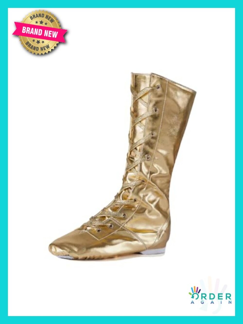 Split Sole Ballet Dance Shoes PU Leather High Top Adjustable